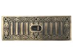 Brass Finish Victorian Style Air Brick Cover Sliding Vent Ornate / Decorative