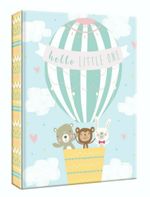 6'' x 4'' Slipin Photo Album Hold 80 Photos Photographs Baby Blue HotAir Balloon