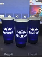 Red Bull Light Up Cups x3