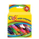 Cre8 Wax Crayons, 30 Colours Non Toxic.