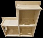 Puff & Whisker Birchwood Multi-Chamber Hideout – 25cm