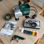 Parkside Airbrush Set PABK 60 A1 Compressor Kit + Hose & Paints Complete Set