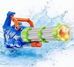 BLmukce Gatling Electric Water Gun Automatic Squirt Blaster 57cm LED Light