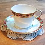 Royal Crown Derby Cloisonne Teacup & Saucer A1317 1st Quality Vintage 1989/1991