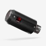 Lextek Carbon Fibre CP8C Exhaust Silencer 150mm 51mm Black Easy to Replace Matte
