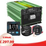 EDECOA Pure Sine Wave Inverter 12V to 240V 3500W 7000W Power Converter Remote V4