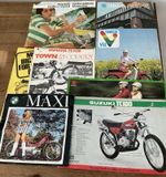 Bundle Of Motorcycle & Moped Leaflets/Sales Brochures - Suzuki - Yamaha Etc