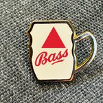 Bass Beer Point Glass Metal Pin Badge
