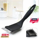 Durable BBQ Black Stainless Steel Wire Grill Brush Barbecue Cleaning Brush Tool