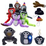 Gorilla Tag Monkey Plush Stuffed Animal Doll for Kids Thanksgiving Birthday Xmas
