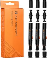 K&F CONCEPT 3 PCS Camera Lens Cleaning Pen with Cleaning Brushes & Carbon Tips