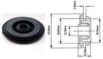 Original 2" (52mm) Lucas Black Rubber Bulkhead Grommet  : Part No. 54959921