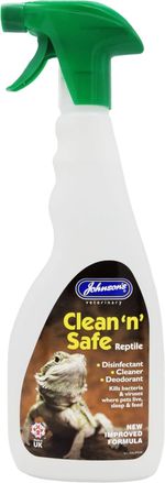 Johnsons Clean 'N' Safe Reptile 500ml - Disinfectant Spray for Vivaria, Kills