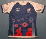 Royal Navy Rugby Shirt Army Game Marines Mens XL 48in chest Armed Forces poppy 