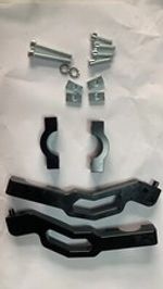 Black Snowmobile Straight Bar Handguard Mount for 2016-2019 Rush/SWITCHBACK INDY