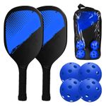 T- Paddle Set Rackets Ball Set 2 Rackets & 4 Balls With Carrying Bag For Men