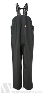 Viking Rubber Waterproof Flex Bib and Brace Trousers Fishing Farming Green 520g