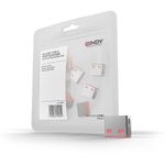Lindy 40460 USB Port Blocker – Pack of 10 Pink – Type-A Physical Security