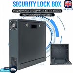 CCTV Lockable Wall Mount Case Lock Box Safe Box for DVR, Monitor With Fan-Lock