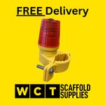 LED Automatic RED Flashing Light Scaffolding Safety Lamp  - FREE DELIVERY