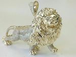 5Ct Round Cut Tester Pass Moissanite Men's King Lion Pendant 925 Sterling Silver