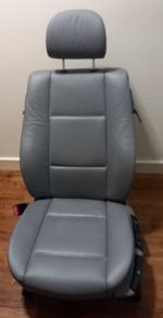 BMW 3 SERIES E46 Compact Grey Leather Front Seats 99-06 3 DOOR