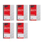 Ryman Refill Pad A4 Ruled With Wide Margin 400 Pages 200 Sheets Pack of 5