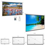 84-120 16:9 Projector Screen Pull Down/Electric Motorised Home Cinema Projection