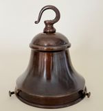 Antiqued brass vintage style gallery opalines glass light shades 10-11cm bell