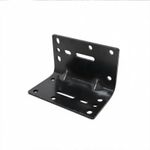 Generic Mounting Winch Bracket Solid Steel 6mm Thick Multi Hole Sturdy Black