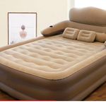 Inflatable High Raised Double Queen Size Air Bed Mattress with Pump Pillow Kit