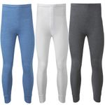 Pack of 3 Mens Long Thermal Elasticated Warm Tight Trouser Winter Underwear Ski