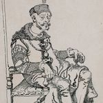 Józef Teofil Smoliński ruler portrait of a man costume Poland unique drawing