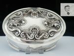 Large Portuguese Silver Jewelry Box, Post 1938