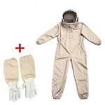 Bee Suit Ventilated Beekeeping Suit with Veil & Gloves Full Body Bee Keeper