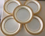 Vtg Minton Tiffany & Co New York Set 5 Double Gold Rim Edge Bowls England 