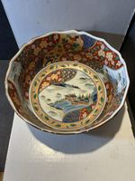 SATSUMA Mille Fleur 8”x3.5” bowl JAPAN