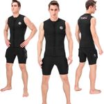3mm Neoprene Wetsuit Top Vest Thermal Warm Sleeveless Vest For Diving Surfing