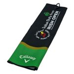 Dubai Duty Free Irish Open Golfbag Towel Tri-Fold Golf Black & Green