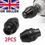 2PCS 0.4-3.2mm Multi Chuck Quick Change Adapter Drill Bit For Dremel Rotary Tool