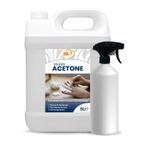 100% Acetone Gel Polish Remover 5L+Bottle Acrylic Nail Remover for Home & Salon