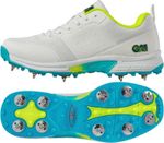 2025 Gunn & Moore Junior Aion Spike Cricket Shoes WHITE - Free P&P