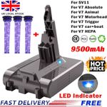 9500mAh Battery For Dyson V7 Replacement SV11 Motorhead V7 Animal Trigger Filter