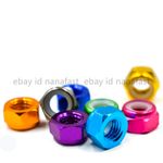 Colorful Aluminum 6061 Nylon Insert Lock Nuts Hex Nylock Nuts M2 M3 M4 M5 M6 M8
