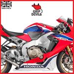 Grip Devils Tank Grips: Honda CBR1000RR Fireblade 2017-2019 Clear