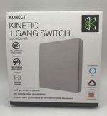 KONECT Kinetic 1 Gang Wireless Switch CUL-40031-65 Self Powered No Battery