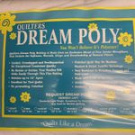 Quilter’s Dream Poly Queen Size Request Low Thinnest Loft Batting 108” X 93”