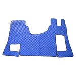 # Blue Floor Mats Eco Leather Covers for RightHD Mercedes Actros MP4 Automatic