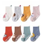 2 Pairs Anti Slip Baby Socks Toddler Kids Floor Socks Warm Baby Boy Girl Socks