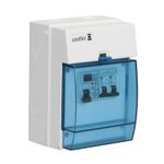 Castlec IP65 Garage Unit with 63A Type A RCD, 6A & 32A MCB's